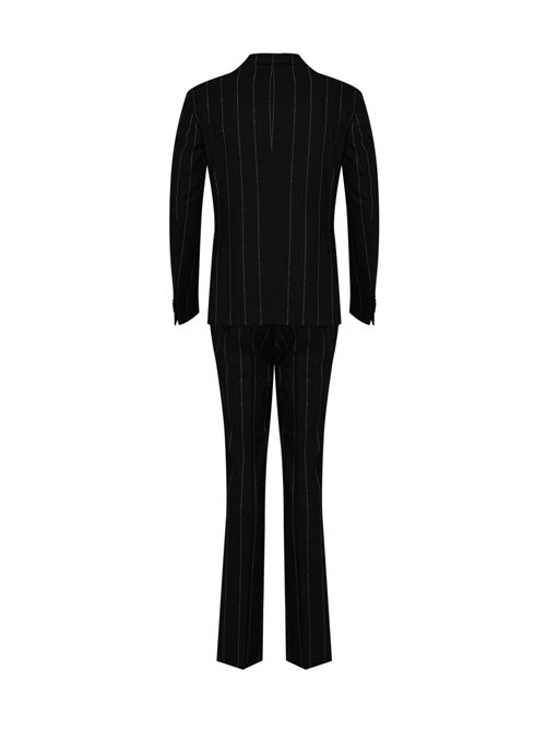 Abito in lana a righe Nero L.B.M. 1911 | 53517 36863